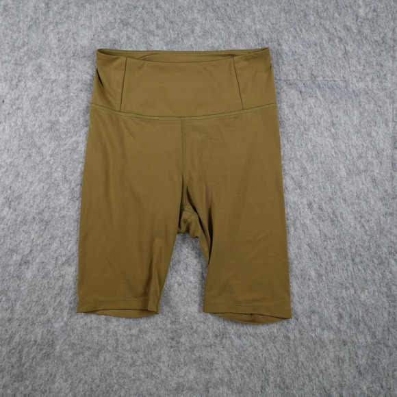 girlfriend collective Pants - Girlfriend Collective Shorts Women Small Green High Rise Bike Compressive Eco 8"